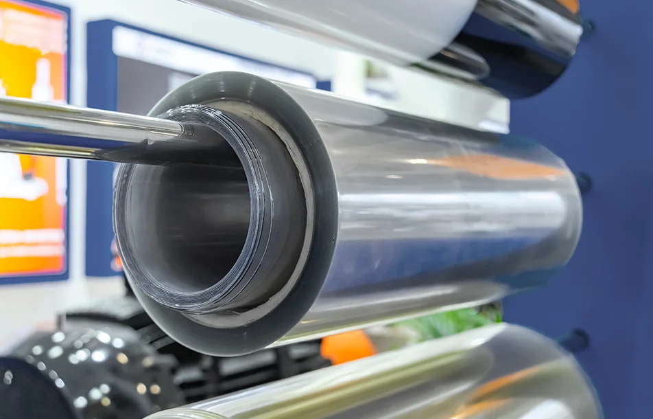 laminating machine with roll of plastic